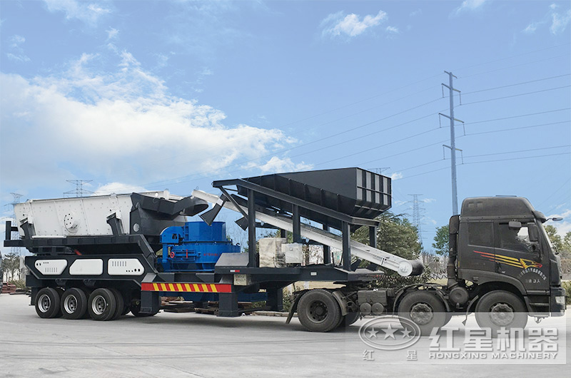 移動制砂機出廠，發往用戶所在地