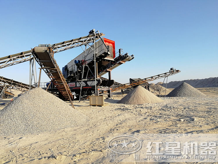 移動制砂機生產圖，多種制砂規格可以選擇